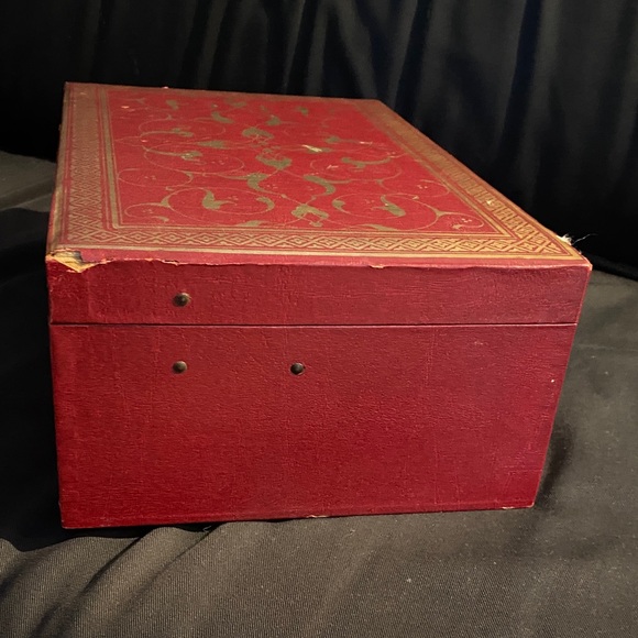 Elegant Red Jewelry Box. Vintage 1960’s - Picture 9 of 16